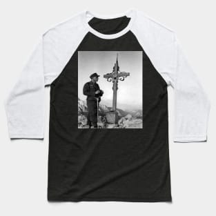 German Mountain Soldier Admiring His Land Baseball T-Shirt